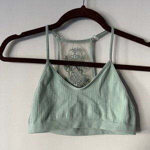 XS/S Bralette Sea Green lace back